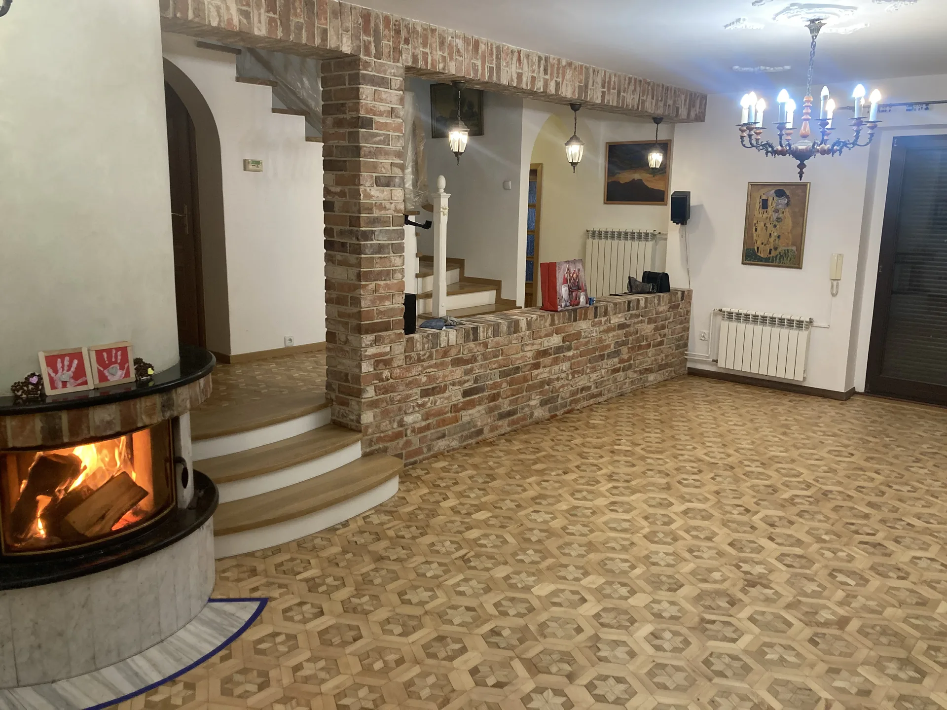 Szlifowanie parkietu — detal